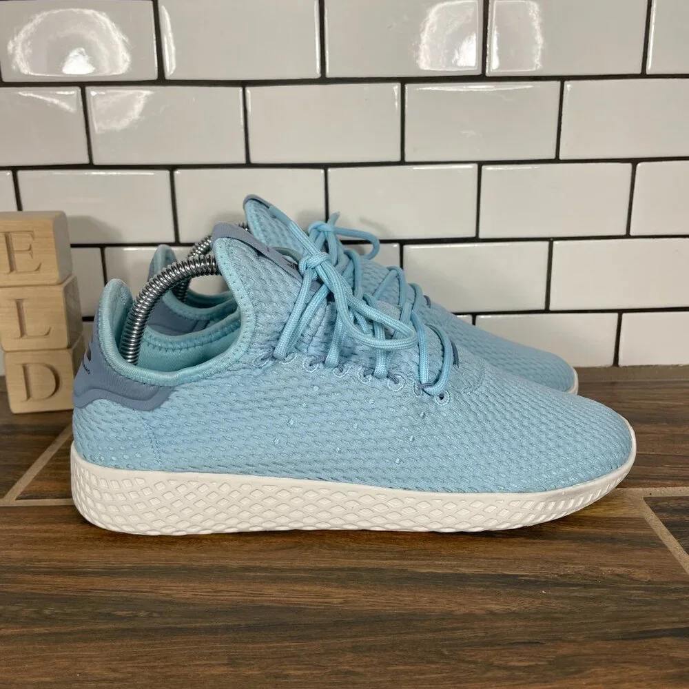adidas Pharrell Williams Tennis HU Youth Girls Sz 7 Shoes Blue Athletic Sneakers